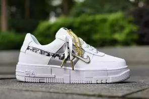 chaussures pour femme homme nike air force 1 pixel flower white